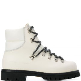 Proenza Schouler lace-up hiking boots - OPTIC WHITE/BONE