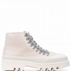 Proenza Schouler lace-up hiking style boots - Neutrals