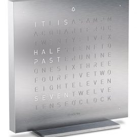 QLOCKTWO Touch Full Metal Table Clock 13.5cm