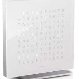 QLOCKTWO Touch Vanilla Sugar Table Clock 13.5cm
