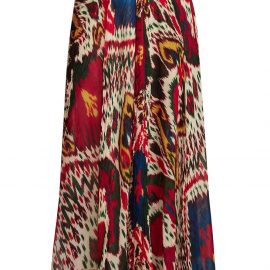 Ralph Lauren Collection Novella abstract-print midi skirt - Red