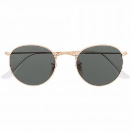 Ray-Ban round-frame metal sunglasses - Gold