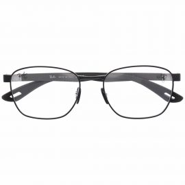 Ray-Ban x Ferrari matte square-frame glasses - Black