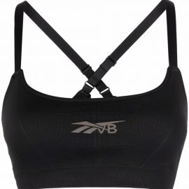 Reebok x Victoria Beckham logo-print sports bra - Black