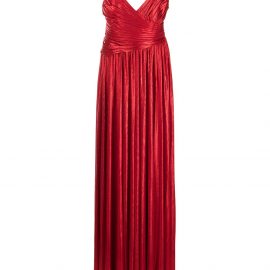 Retrofete Doss pleated gown - Red
