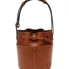 Return To Nature' Compostable Leather Mini Bucket Bag - Tan