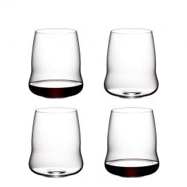 Riedel Stemless Wings Cabernet Sauvignon Glasses X 4 In 265 Years Gift Box