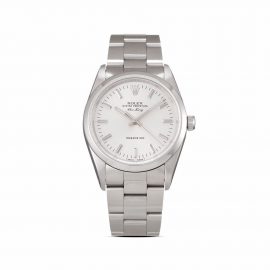 Rolex 1991 pre-owned Air-King Precision 34mm - Silver