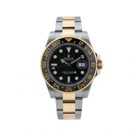 Rolex 2010 pre-owned GMT Master II 40mm - Black