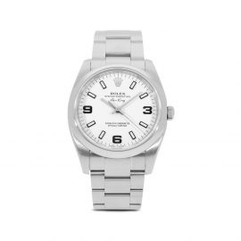Rolex 2011 pre-owned Air-King 34mm - White