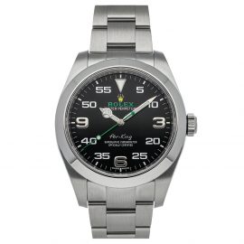 Rolex Black Stainless Steel Air-King 116900 Men's Wristwatch 40 MM