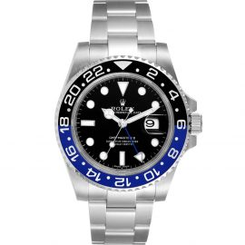 Rolex Black Stainless Steel GMT Master II 116710 Men's Wristwatch 40 MM