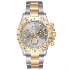 Rolex Grey 18k Yellow Gold And Stainless Steel Cosmograph Daytona 116523 Men's Wristwatch 40 MM