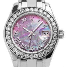 Rolex Pearlmaster 80299, Roman Numerals, 2014, Very Good, Case material White Gold, Bracelet material: White Gold
