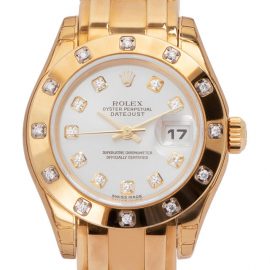 Rolex Pearlmaster 80318, Diamonds, 2004, Very Good, Case material Yellow Gold, Bracelet material: Yellow Gold
