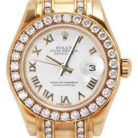 Rolex Pearlmaster 80318, Roman Numerals, 2006, Very Good, Case material Yellow Gold, Bracelet material: Yellow Gold