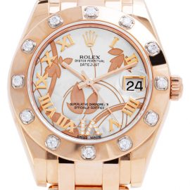 Rolex Pearlmaster 81315, Roman Numerals, 2014, Very Good, Case material Rose Gold, Bracelet material: Rose Gold