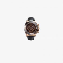 Rolex - Pre-Owned Rolex Oyster Perpetual Cosmograph Watch - Men's - Leather/Gold/Ceramic/Stainless Steel