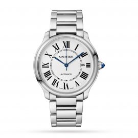 Ronde Must de Cartier watch, 40 mm, mechanical movement with automatic winding, calibre 1847 MC. Steel cas