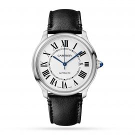 Ronde Must de Cartier watch, 40 mm, mechanical movement with automatic winding, calibre 1847 MC. Steel case