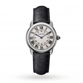 Ronde Solo De Cartier Watch 29mm, Quartz Movement, Steel, Leather