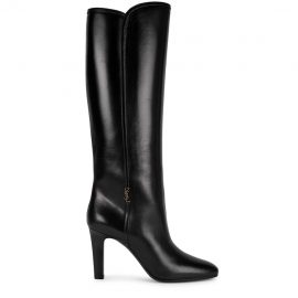 Saint Laurent Jane 90 Black Leather Knee-high Boots
