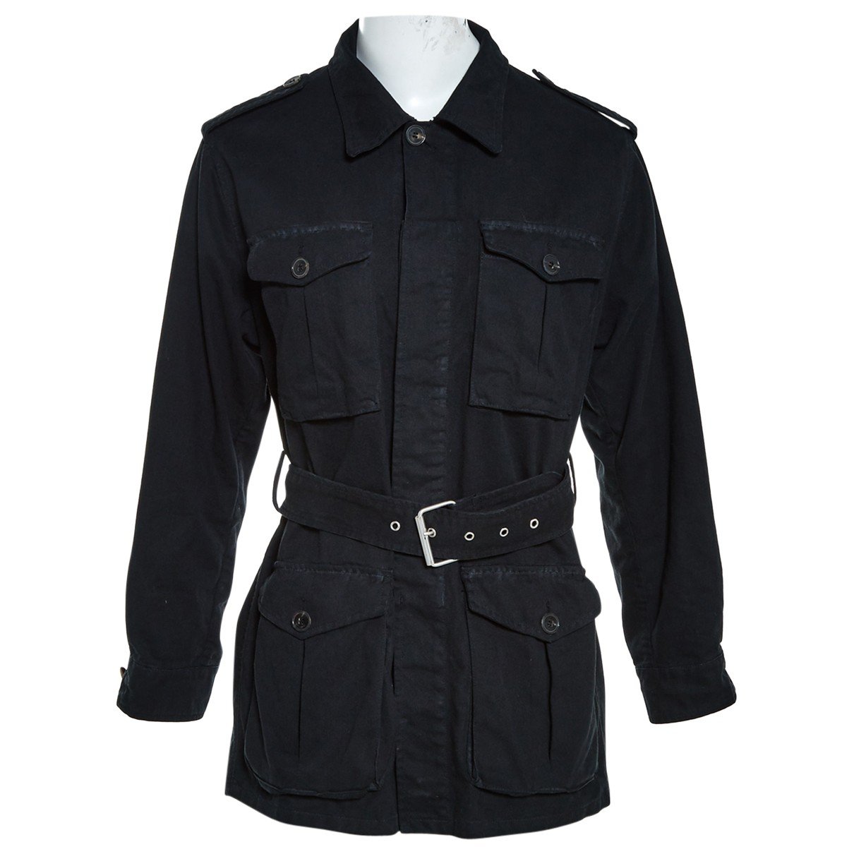 Saint Laurent N Black Cotton Jacket for Women