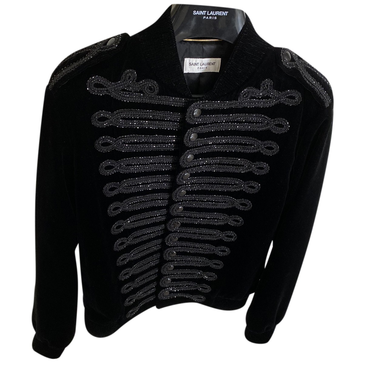 Saint Laurent N Black Velvet Jacket for Women