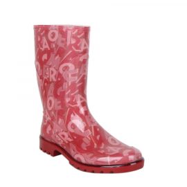 Salvatore Ferragamo Women's Farabel Red Rubber Rain Boots 650614 - Atterley