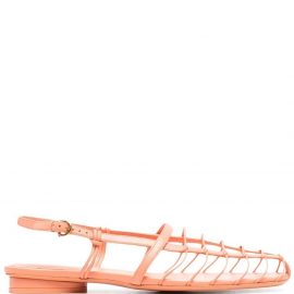 Salvatore Ferragamo strapped-design slingback sandals - Orange