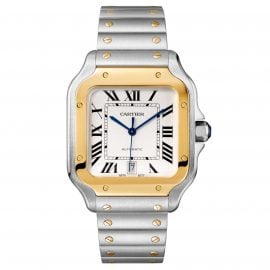 Santos de Cartier, Large model, yellow gold & steel