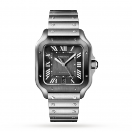 Santos de Cartier watch Large model, automatic, steel, AD ...