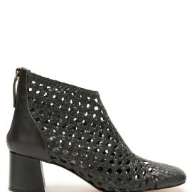 Sarah Chofakian Happiness cut out leather boots - Black