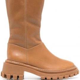 Schutz block-heel 50mm ankle boots - Brown