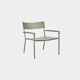 Serax Seating - 'August' lounge chair, set of two, light green in Light green aluminium