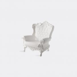 Slide Seating - 'Queen of Love' chair in Milky White Polyethylene