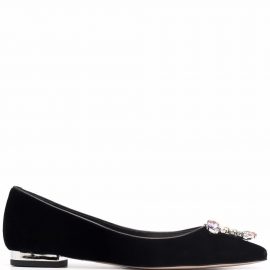 Sophia Webster Margaux flat ballerina shoes - Black