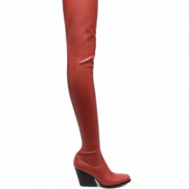 Stella McCartney Cowboy stretch thigh-high boots - Red