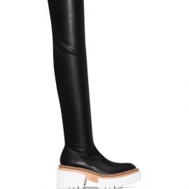 Stella McCartney Emilie 75mm thigh-high boots - Black