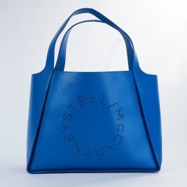 Stella McCartney Women's Logo Blue Tote Bag - Atterley