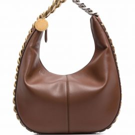 Stella McCartney chunky-chain detail tote bag - Brown
