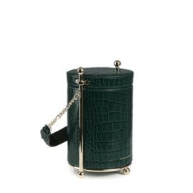 Strathberry - Biscuit Bag - Top Handle Leather Clutch - Green