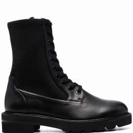 Stuart Weitzman Ande lace-up combat boots - Black