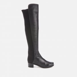 Stuart Weitzman Women's Reserve Leather/Suede Over The Knee Boots - Black - UK 8
