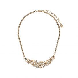 Susan Caplan Vintage 1960's Trifari Pearl necklace - Gold