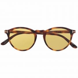 TOM FORD Eyewear Aurele round-frame sunglasses - Brown