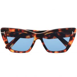 TOM FORD Eyewear Whyatt butterfly-frame sunglasses - Brown