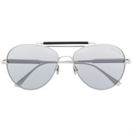 TOM FORD Eyewear aviator-frame tinted sunglasses - Silver