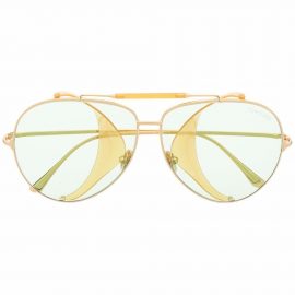 TOM FORD Eyewear pilot frame sunglasses - Gold