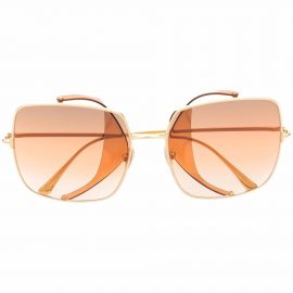 TOM FORD Eyewear square-frame sunglasses - Gold